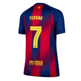 Dámské fotbalový oblečení Barcelona Ferran Torres #7 Domácí košile 2025-26 Krátkým Rukávem